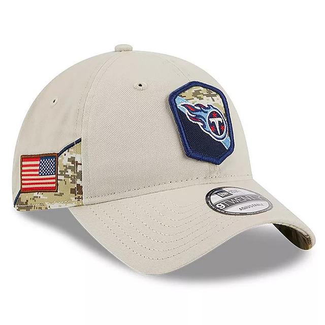 Mens New Era Stone Tennessee Titans 2023 Salute To Service 9TWENTY Adjustable Hat Product Image