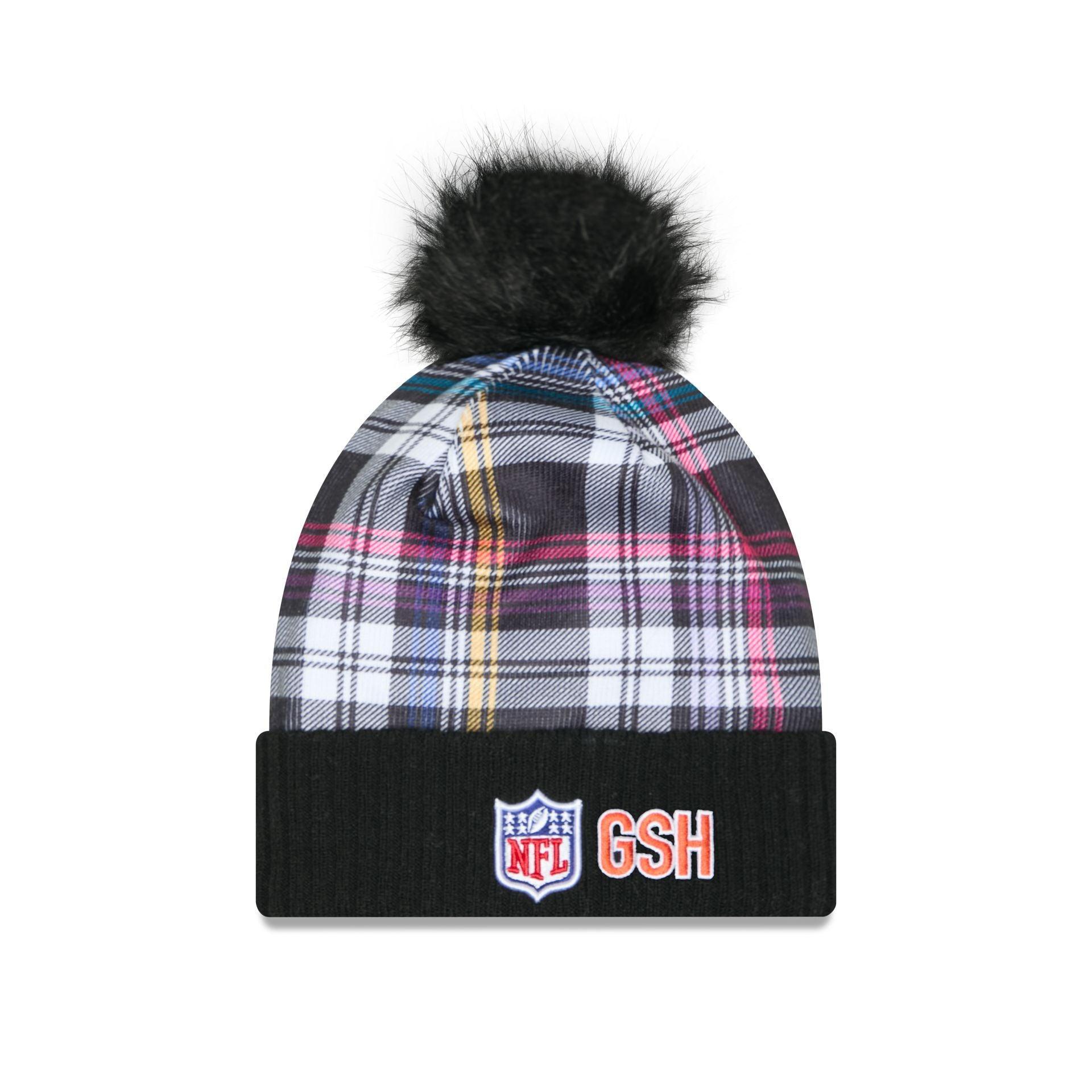 Chicago Bears 2024 Crucial Catch Women's Pom Knit Hat Female Product Image