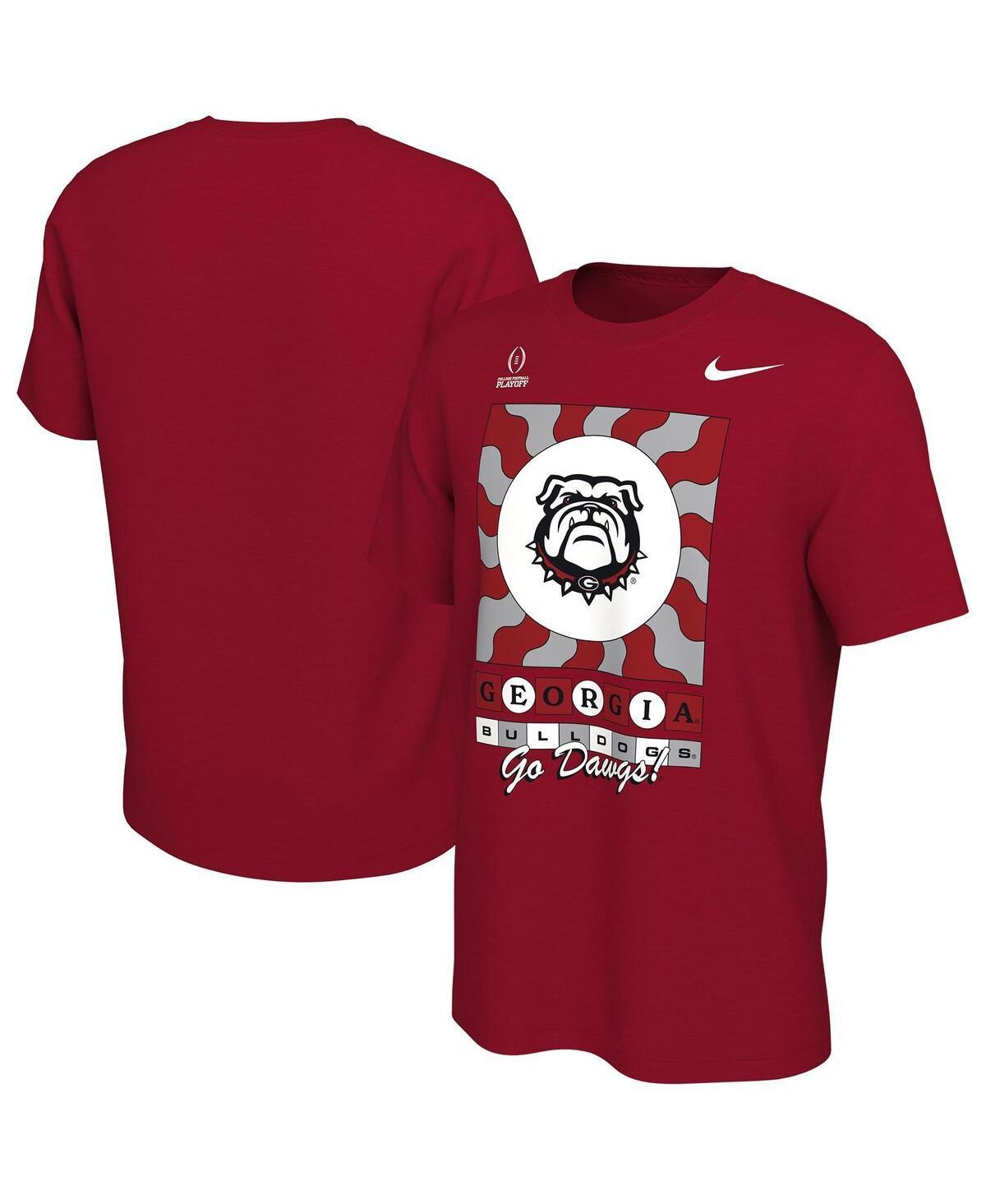 Mens Nike Red Georgia Bulldogs College Football Playoff 2022 Peach Bowl Media Night T-shirt Product Image