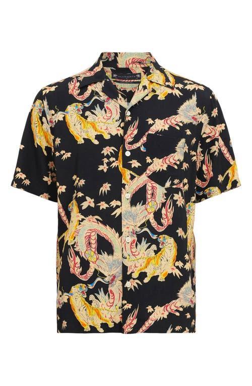 Dragon Relaxed Fit Printed Shirt In Agent Black Product Image