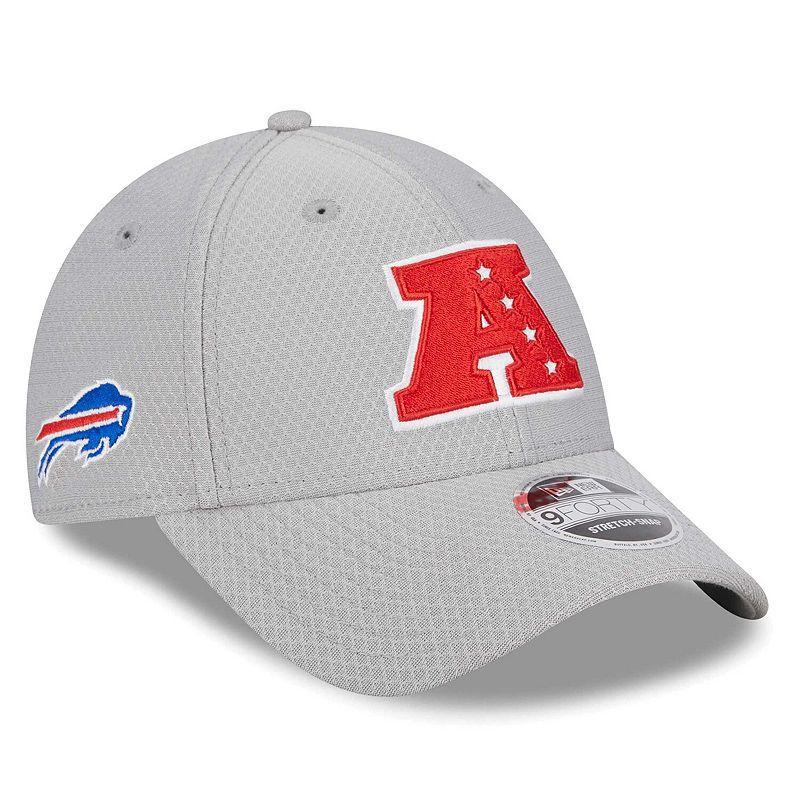 Mens New Era Gray Buffalo Bills 2024 Pro Bowl 9FORTY Adjustable Hat Product Image