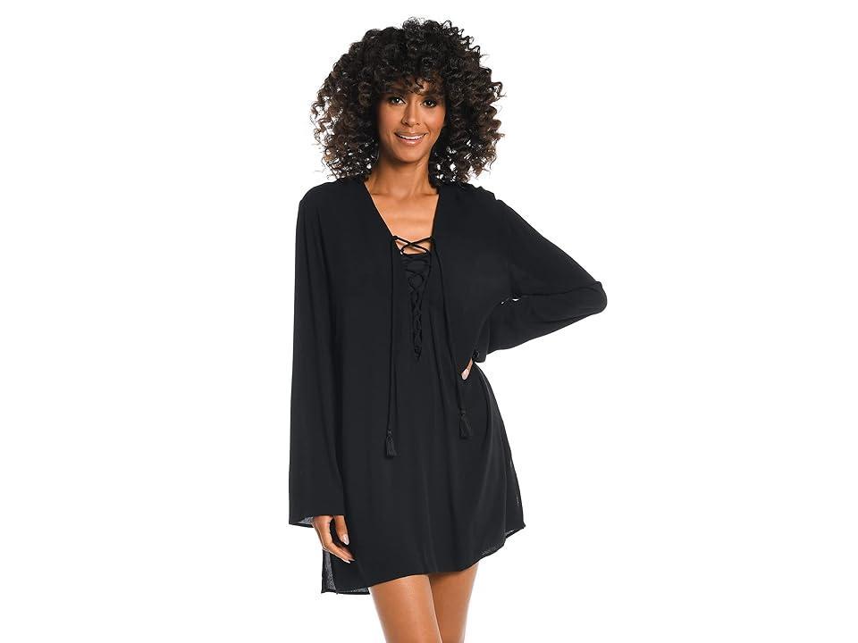 La Blanca V-Neck Cover-Up Tunic Dress Product Image