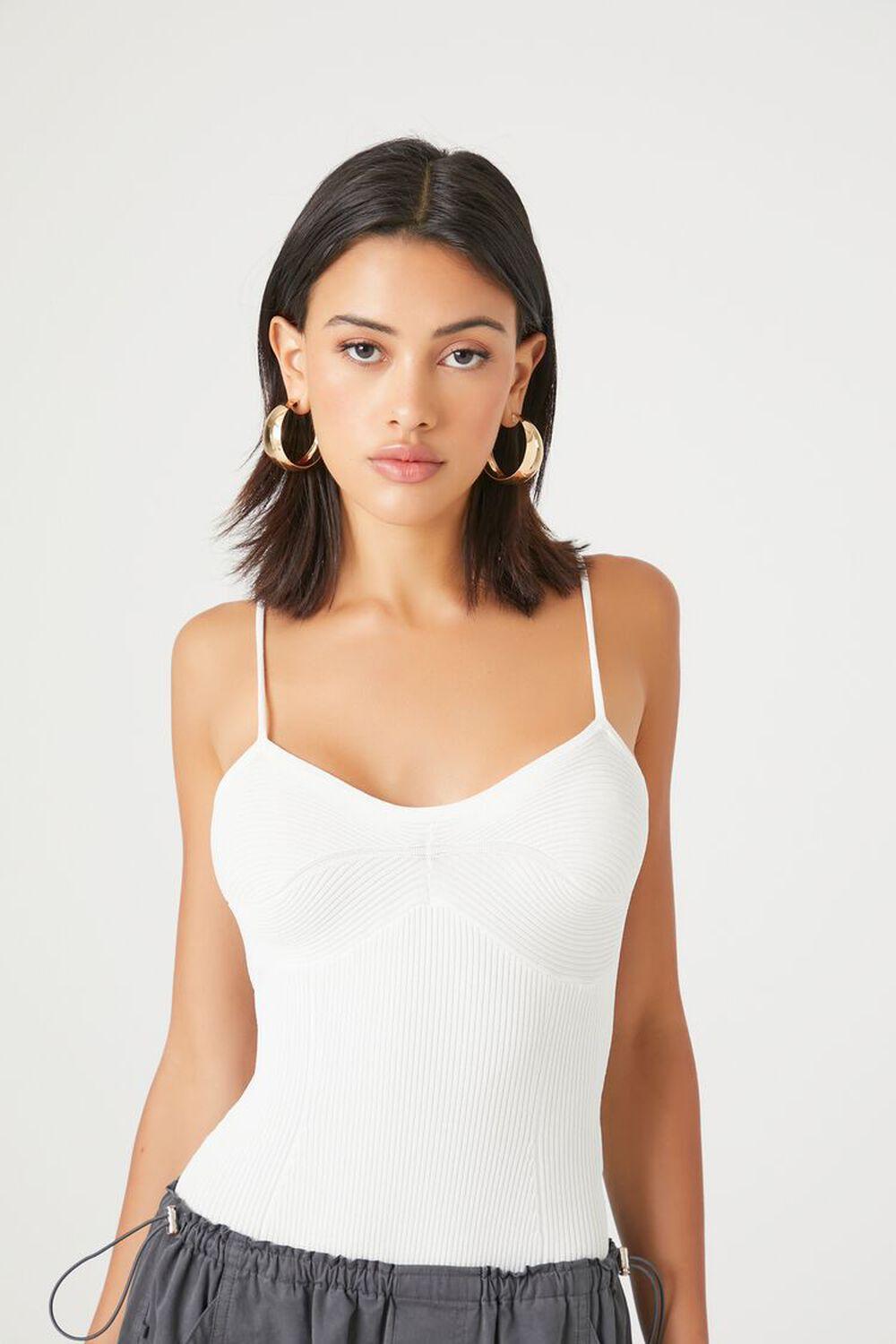 Sweater-Knit Sweetheart Bodysuit | Forever 21 Product Image