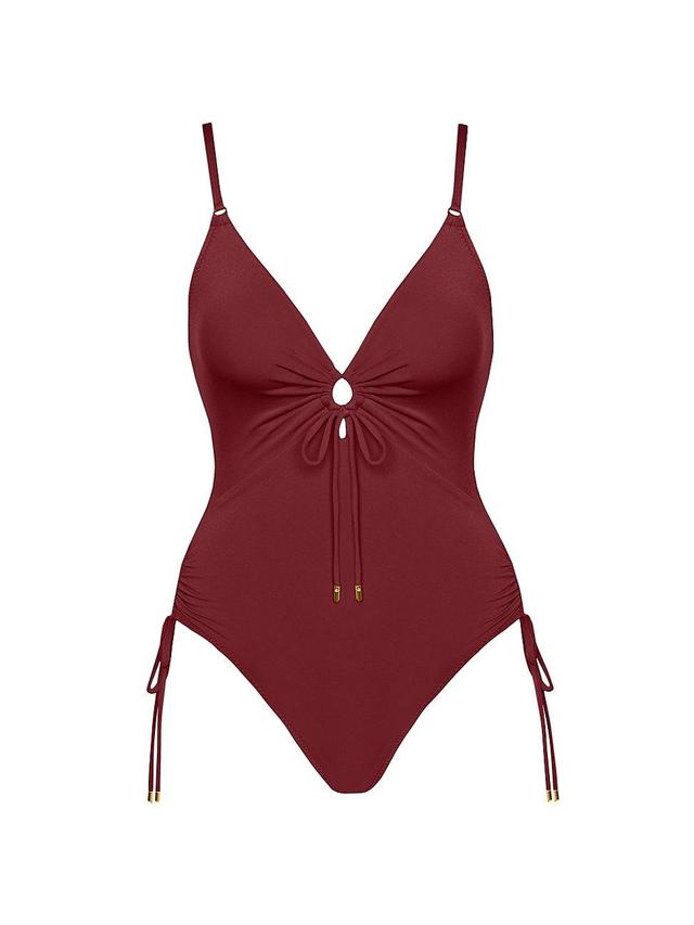 Robin Piccone Aubrey Keyhole One-Piece Swimsuit Product Image