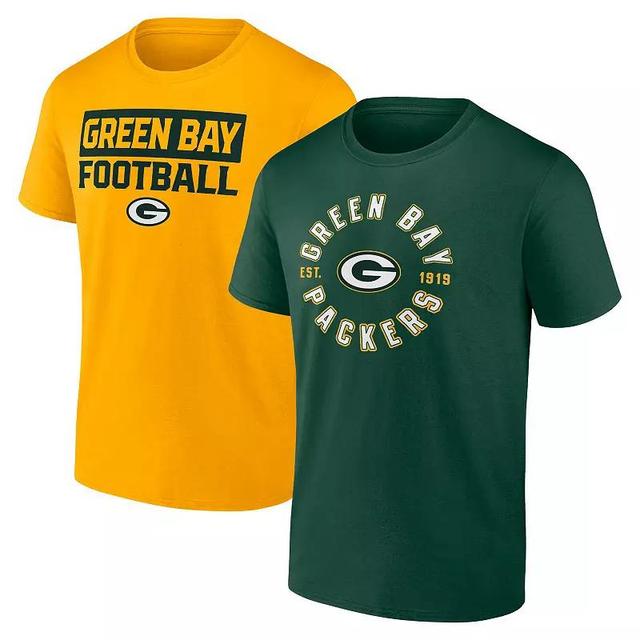 Mens Fanatics Branded Bay Packers Serve T-Shirt Combo Pack Product Image