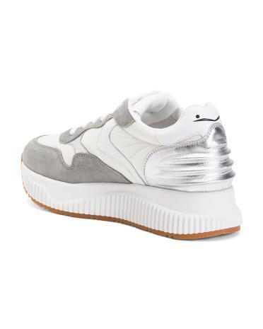 Suede And Nylon Lana Power Sneakers for Women Product Image