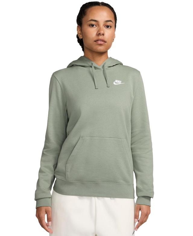 Womens Nike Sportswear Club Fleece Hoodie Life Green Product Image