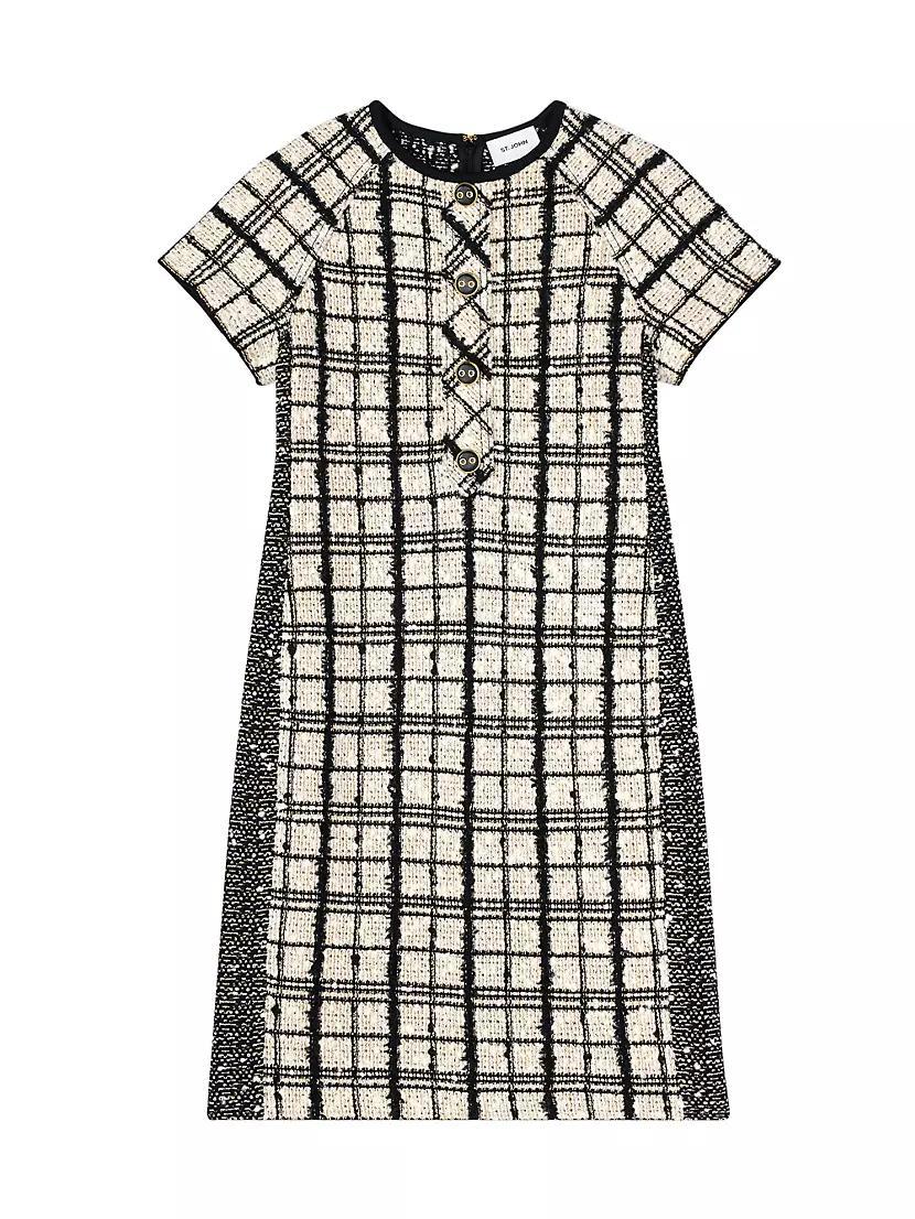 Plaid Slub Tweed Sheath Dress product image