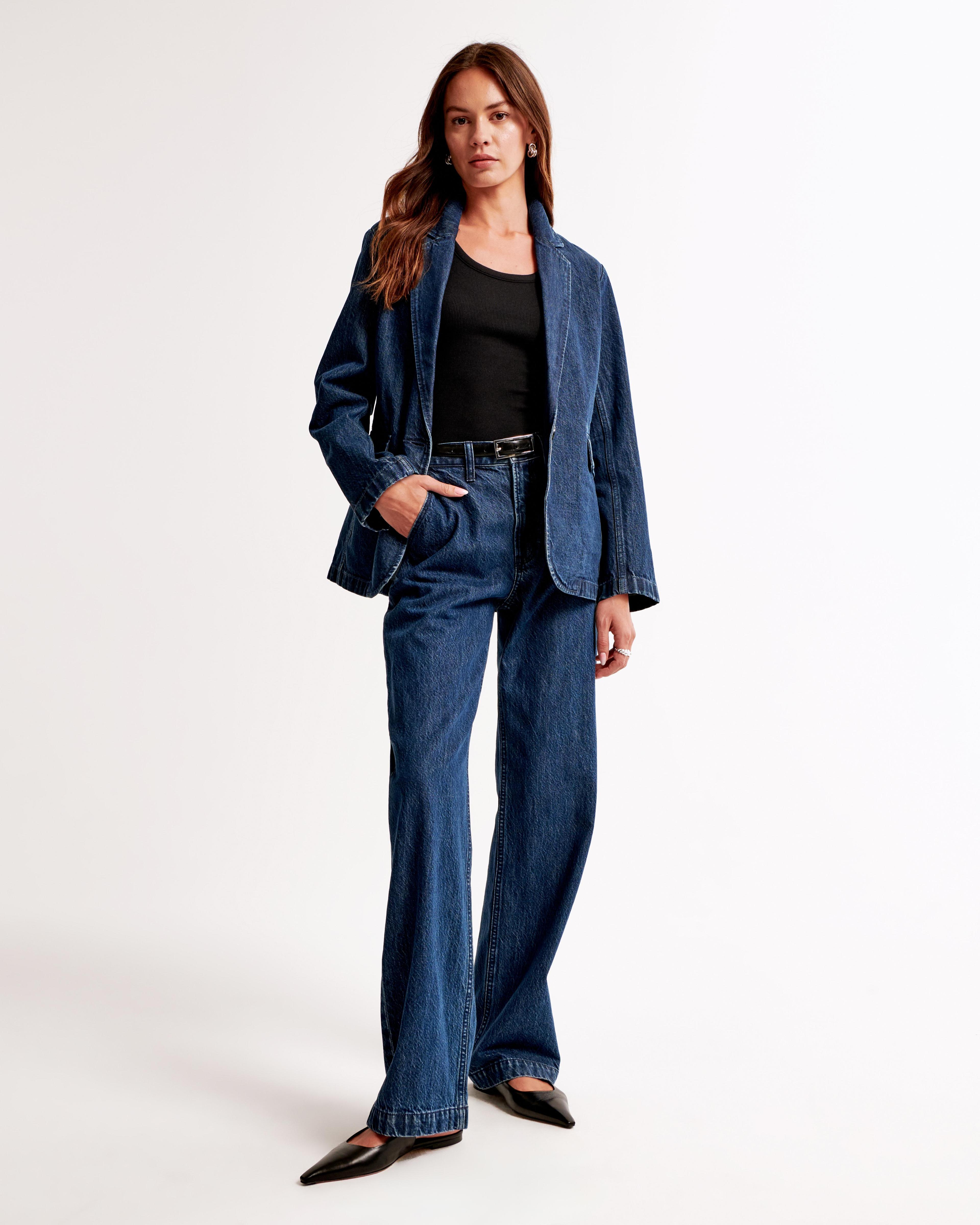 Classic Denim Blazer Product Image