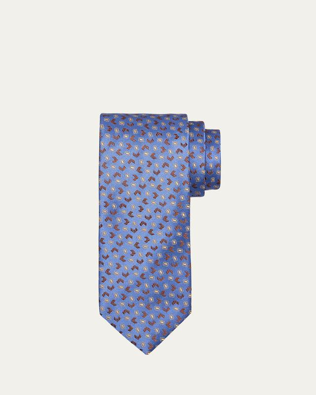 Mens Arrow and Square Silk Tie Product Image