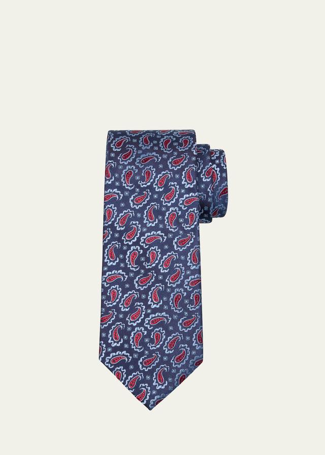 Mens Paisley Silk Tie Product Image