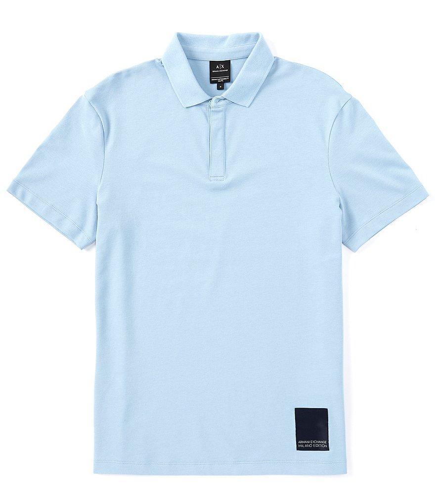 Armani Exchange Milano Edition Pique Short Sleeve Polo Shirt Product Image