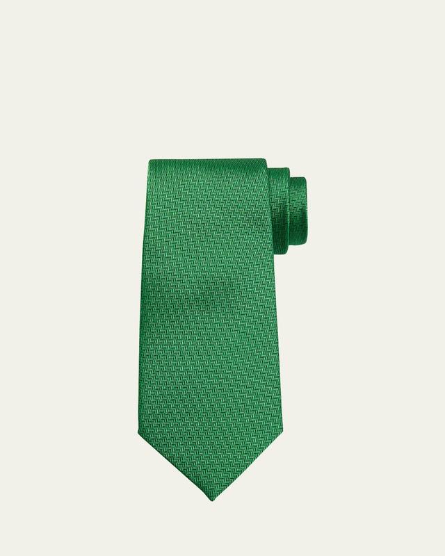 Mens Herringbone Silk Tie Product Image