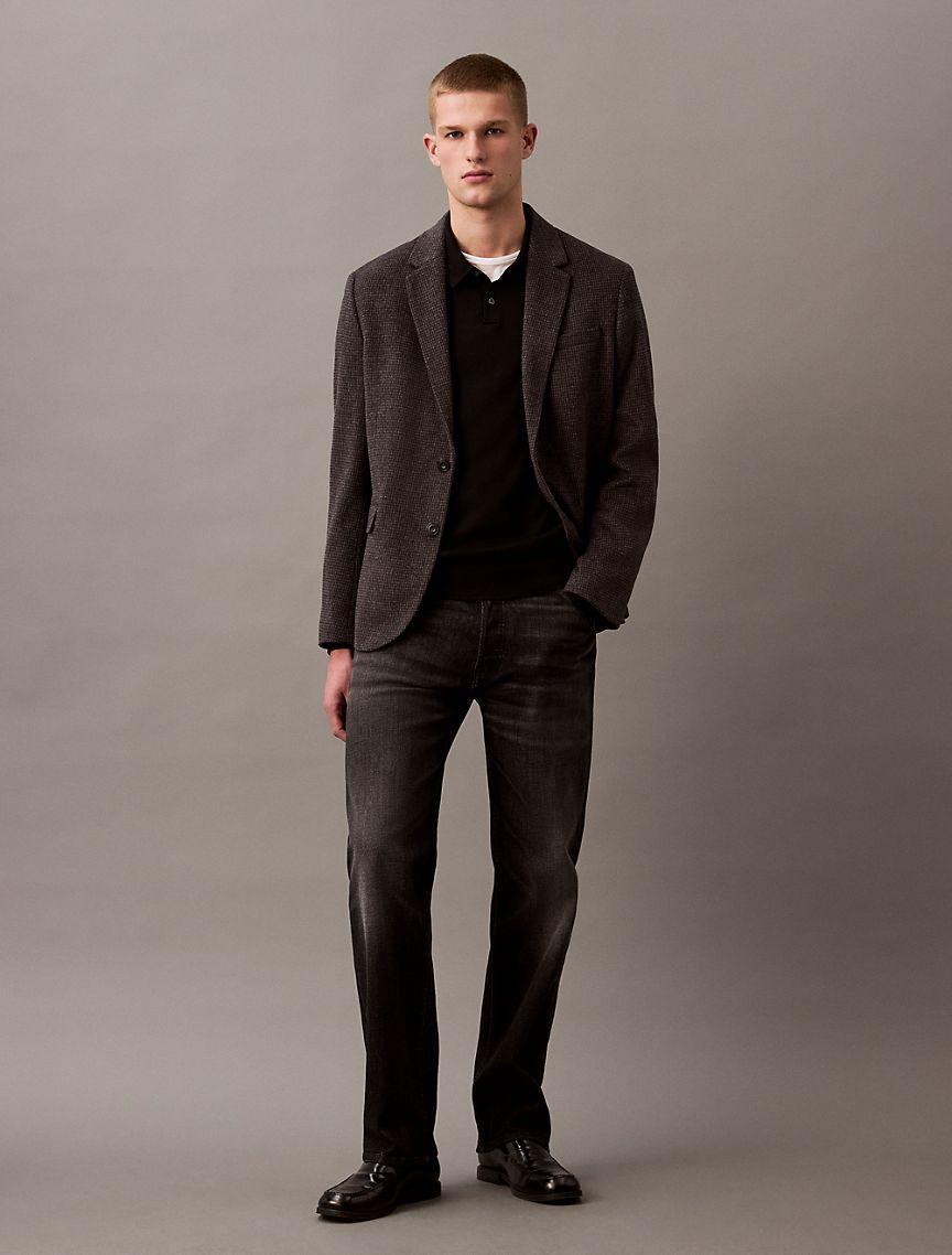 Wool Blend Slim Blazer Product Image