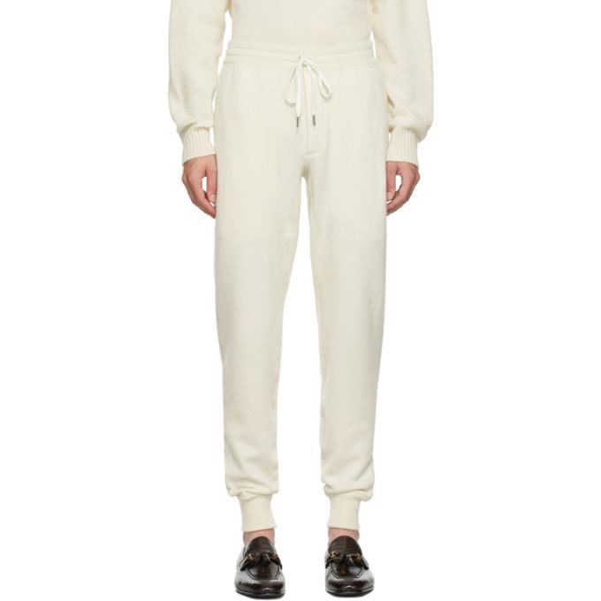 Off-white Knit Lounge Pants Product Image