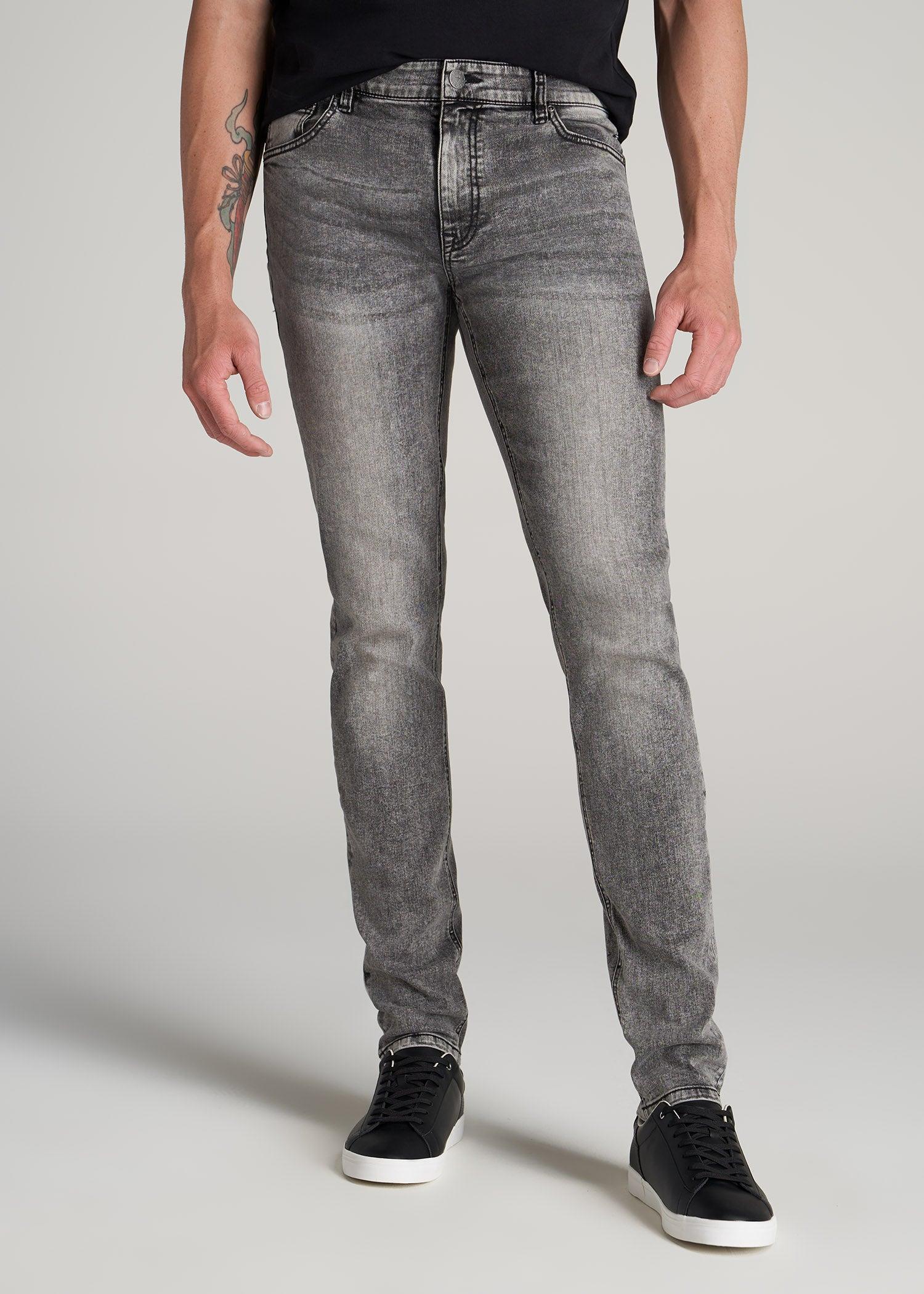 Travis SKINNY Jeans for Tall Men in Washed Faded Black product image