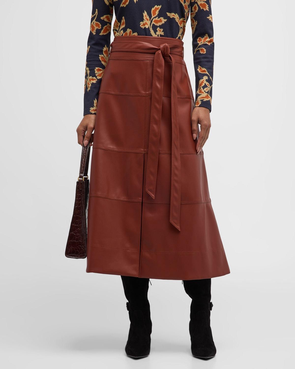 Womens Hudson Tie-Waist Midi-Skirt Product Image