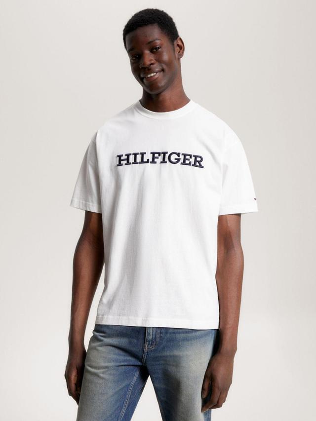 Tommy Hilfiger Men's Embroidered Monotype Logo T-Shirt Product Image