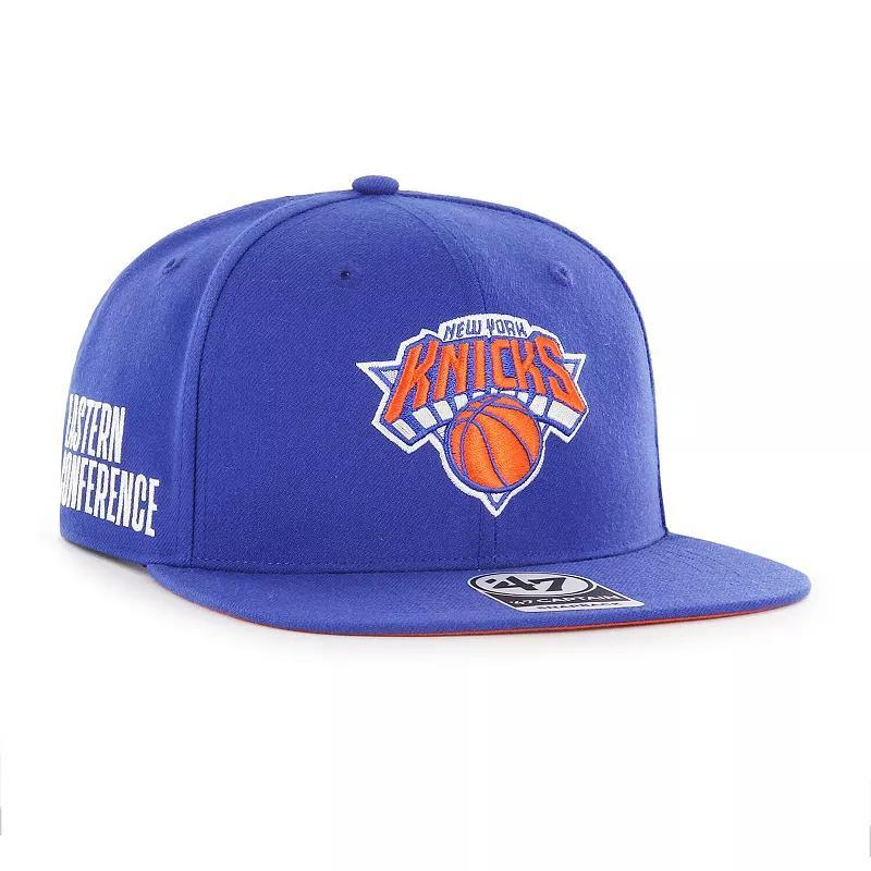 Mens 47 New York Knicks Sure Shot Captain Snapback Hat Product Image