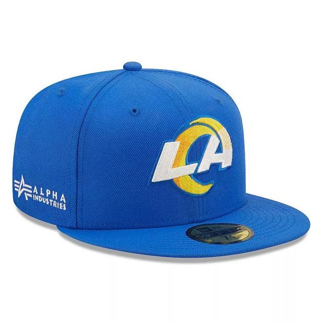 Mens New Era x Alpha Industries Royal Los Angeles Rams Alpha 59FIFTY Fitted Hat Product Image