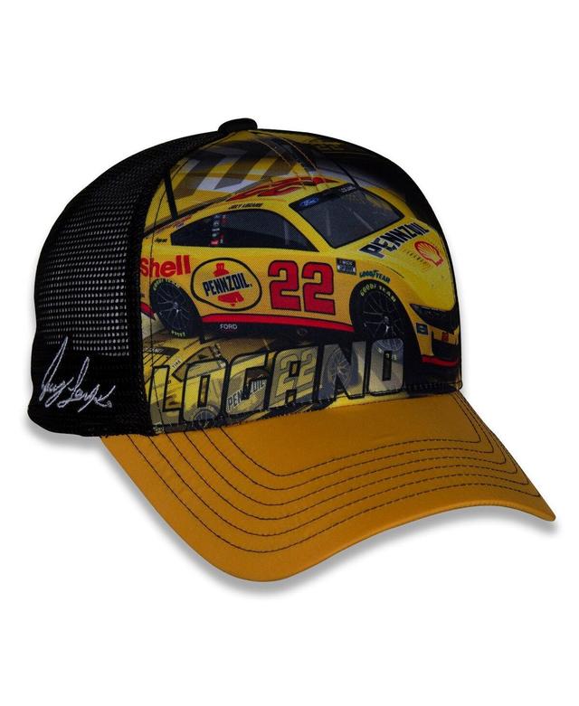 Team Penske Mens Black Joey Logano Driver Car Trucker Adjustable Hat Product Image