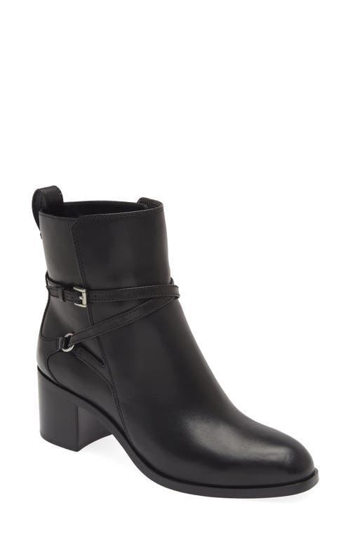 Womens Hazel Buckle 60MM Leather Ankle Boots Product Image