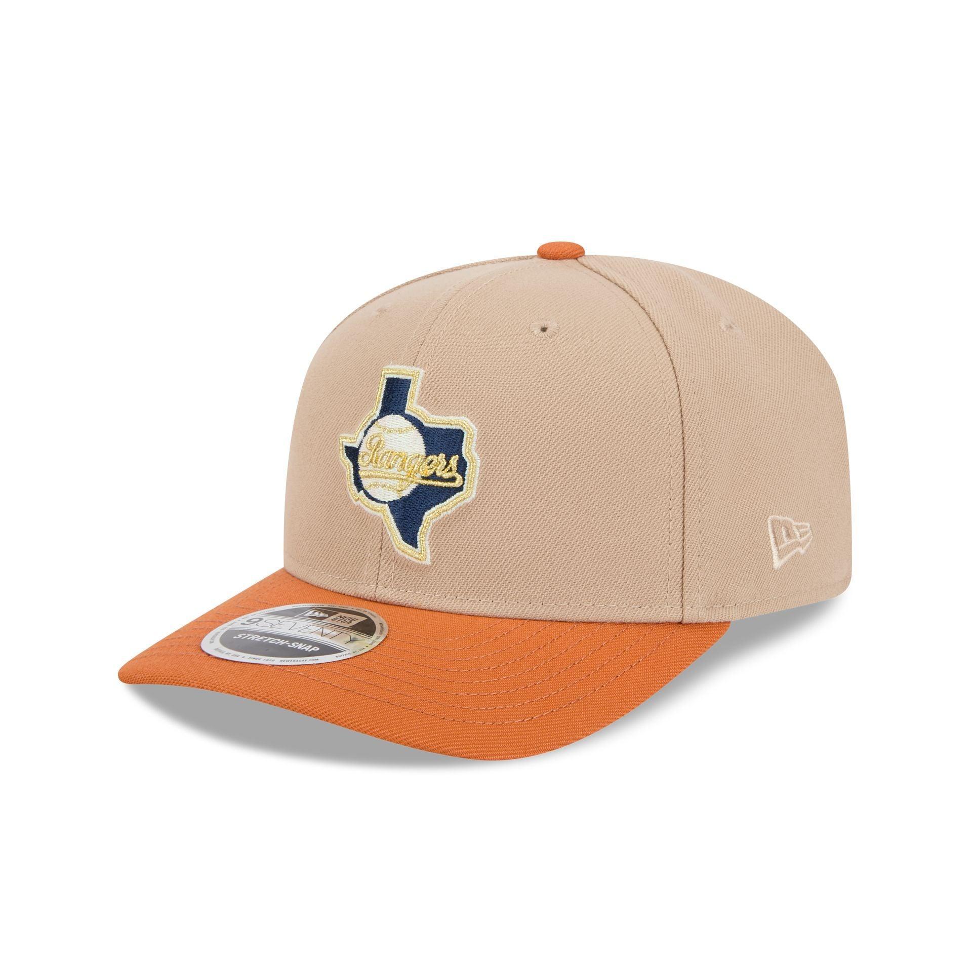 Texas Rangers Sandy Rust 9SEVENTY Snapback Hat Male Product Image