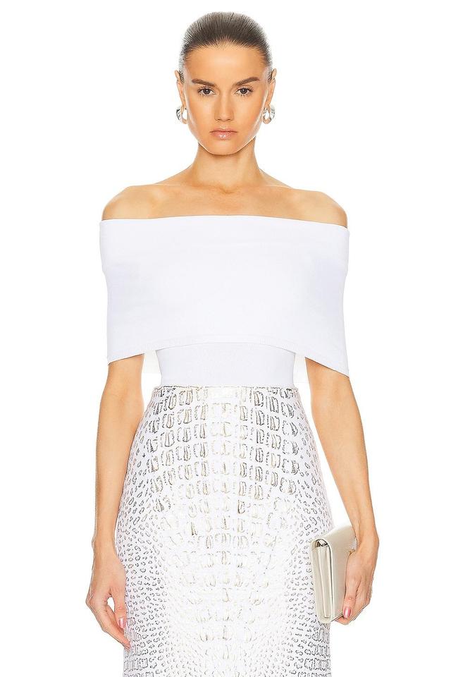 ALAÏA O-shoulder Bodysuit White. (also in ). Product Image