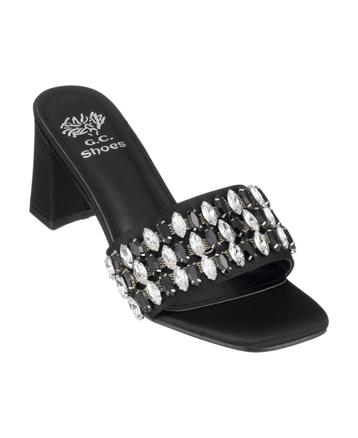 Gc Shoes Womens Drais Embellished Block Heel Sandals Product Image