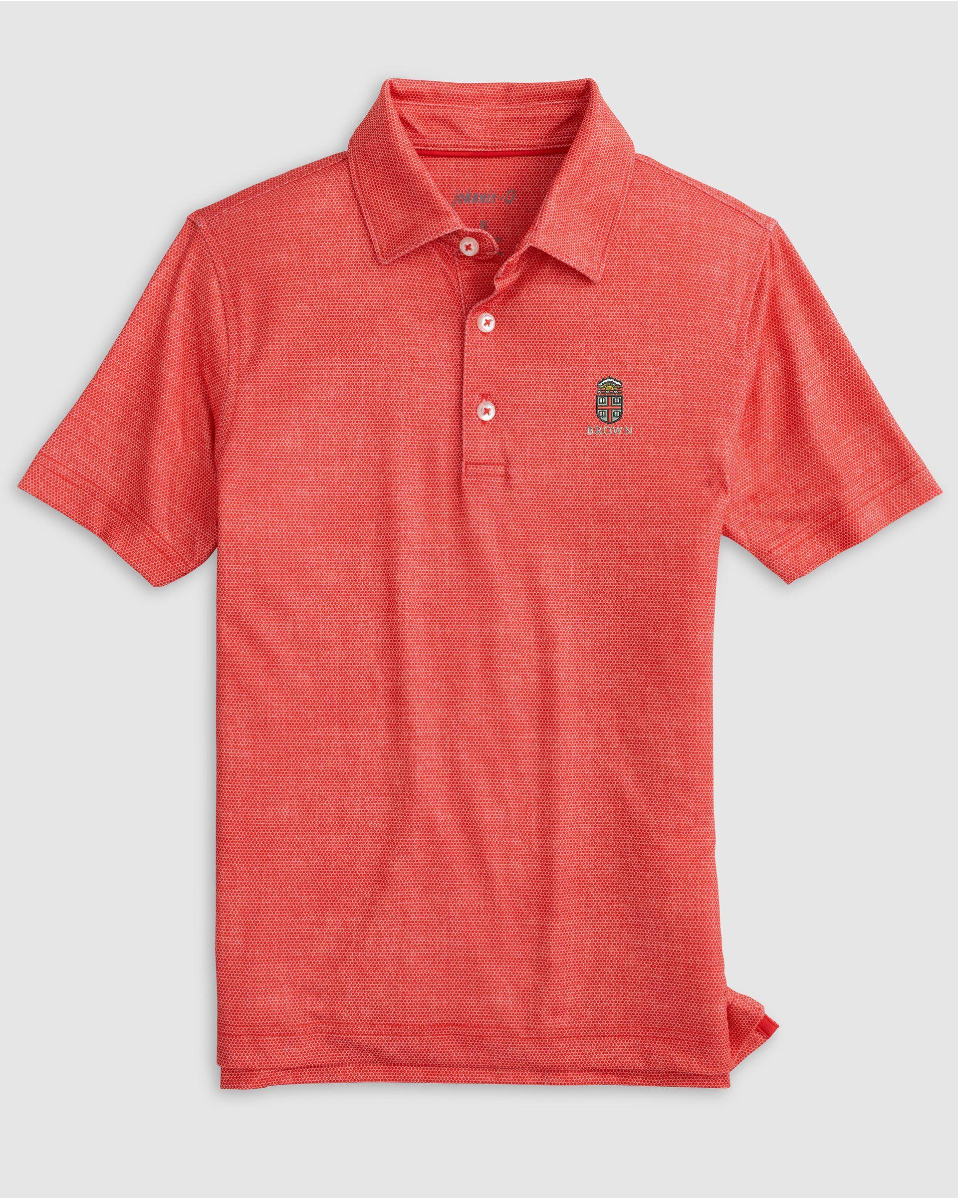 johnnie-O Brown Gibson Jr. Jersey Performance Polo Product Image