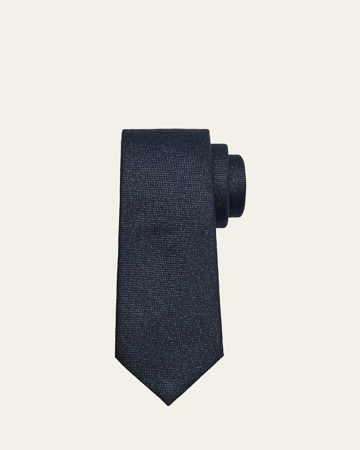 Men's Micro-Textured Silk-Blend Tie Product Image