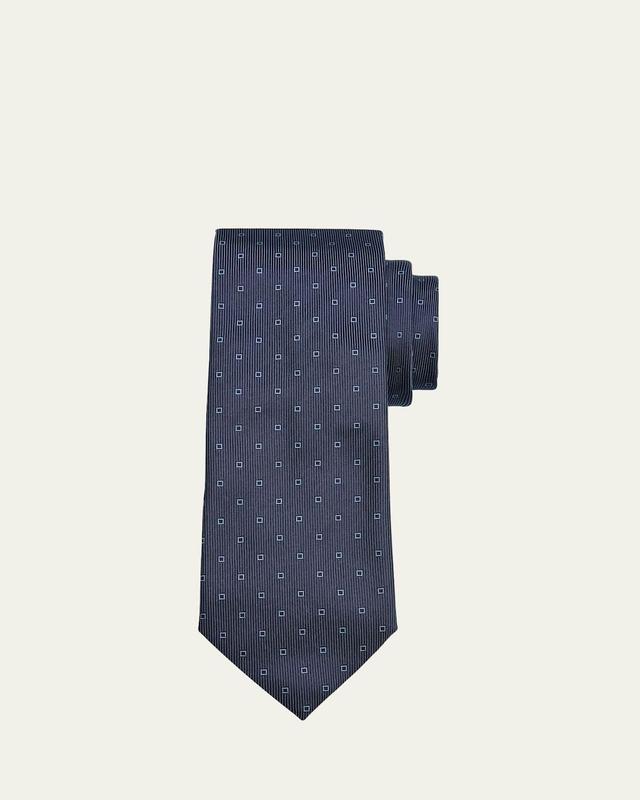 Mens Mini Square Silk Tie Product Image