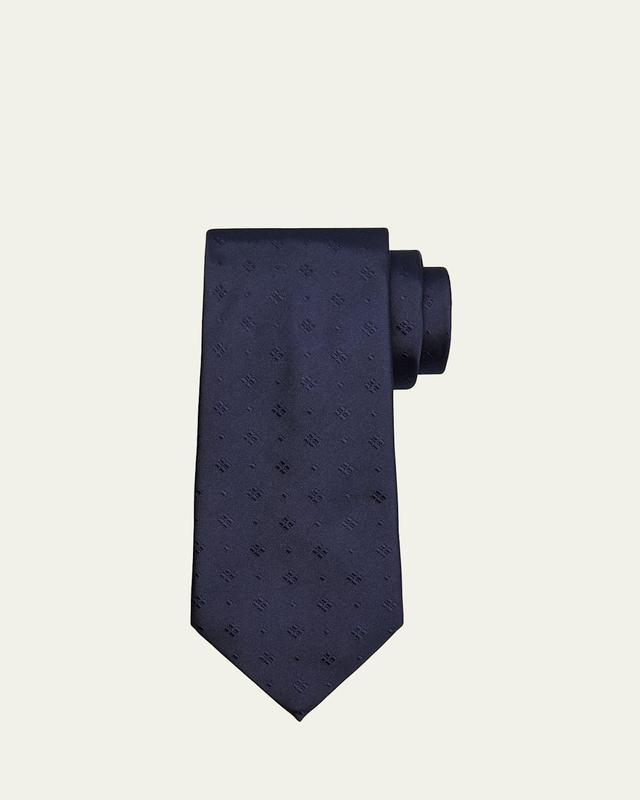 Mens Tonal Jacquard Silk Tie Product Image