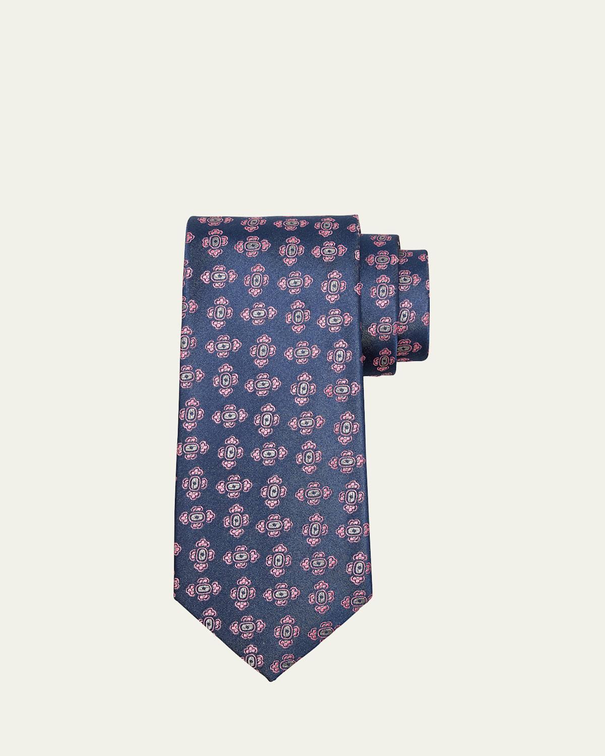 Mens Medallion Silk Tie Product Image