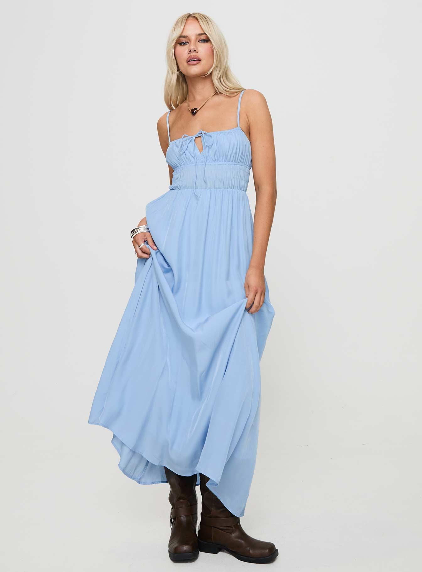 Jersie Maxi Dress Blue Product Image