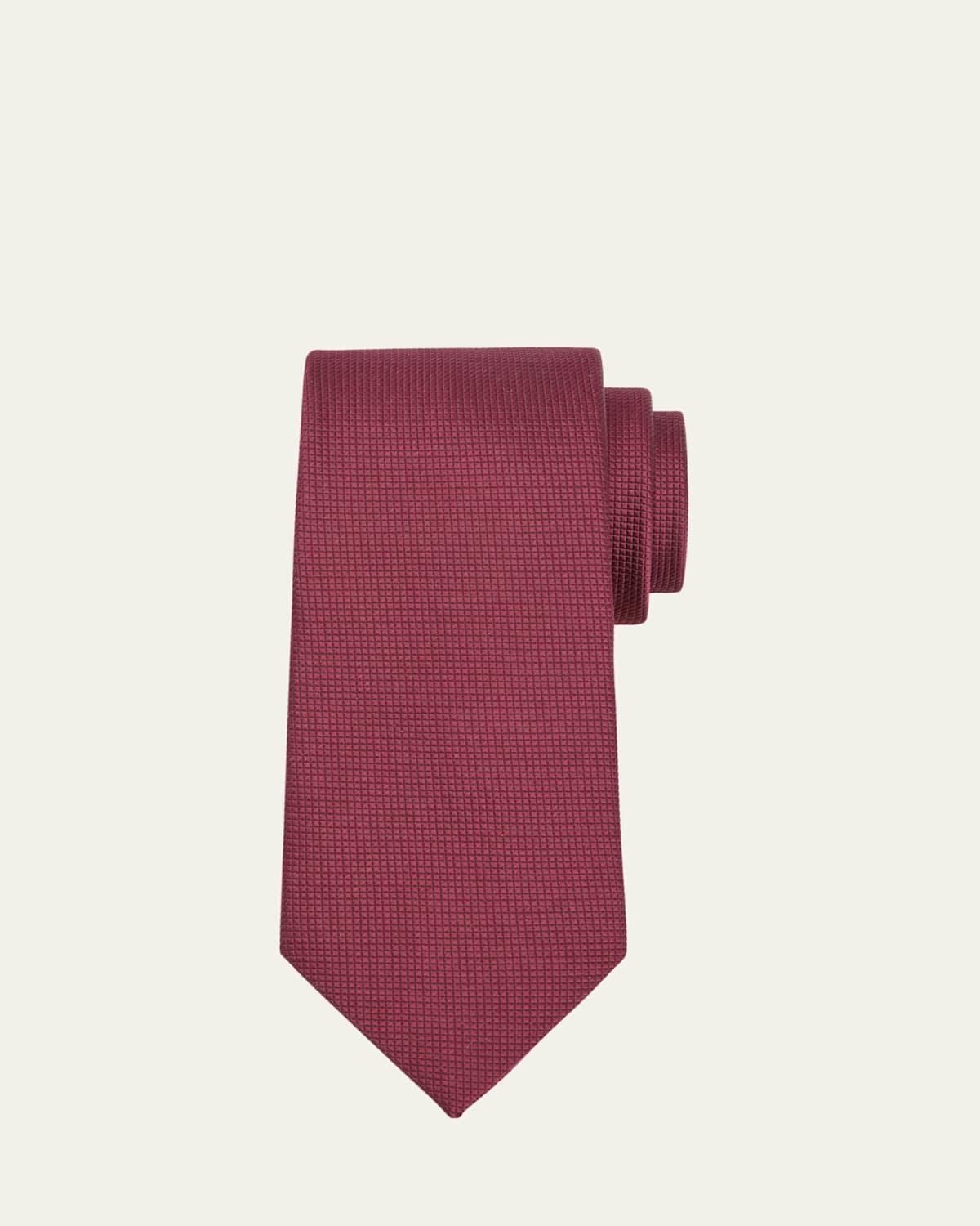 Mens Micro-Textured Silk Tie Product Image