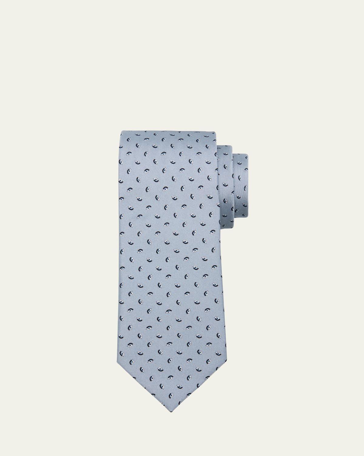 Mens Micro-Diamond Silk Tie Product Image