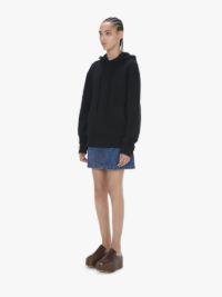 HOODIE WITH LOGO EMBROIDERY in black | JW Anderson US  Product Image