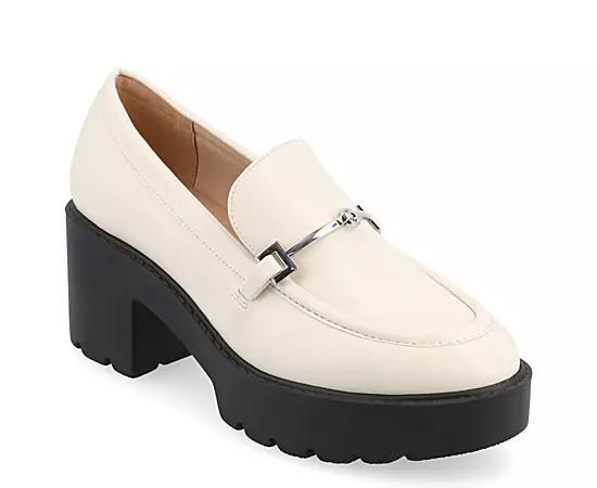 Journee Collection Kezziah Tru Comfort Foam Womens Heeled Loafers Product Image