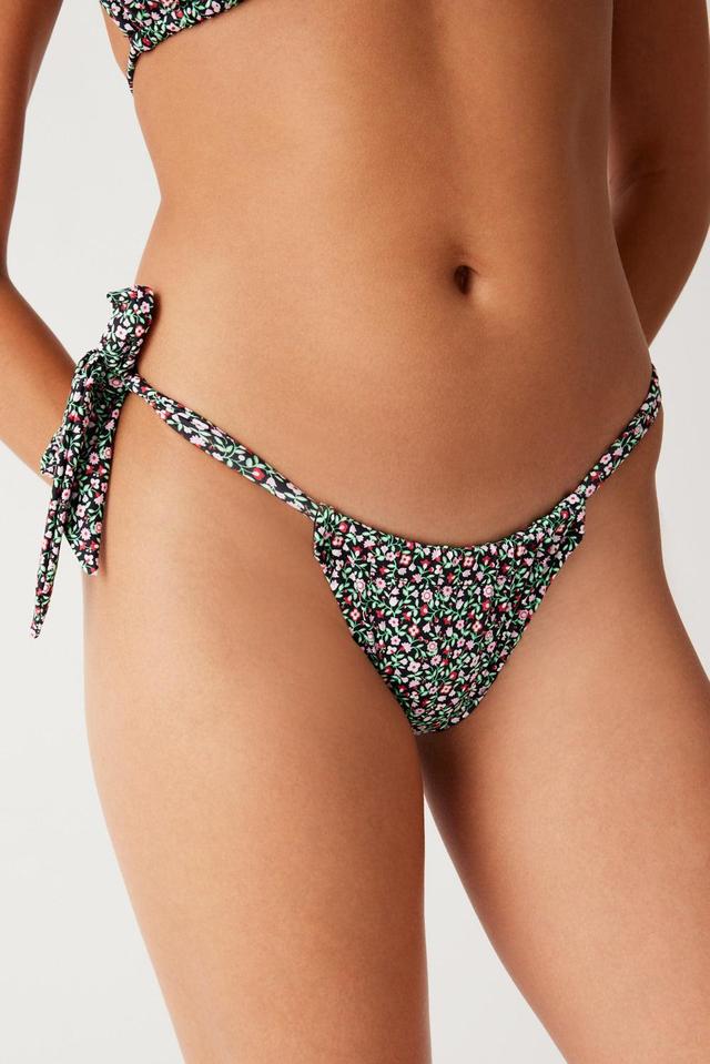 Kealy Tie Side Cheeky Bikini Bottom - Summer Nights Product Image