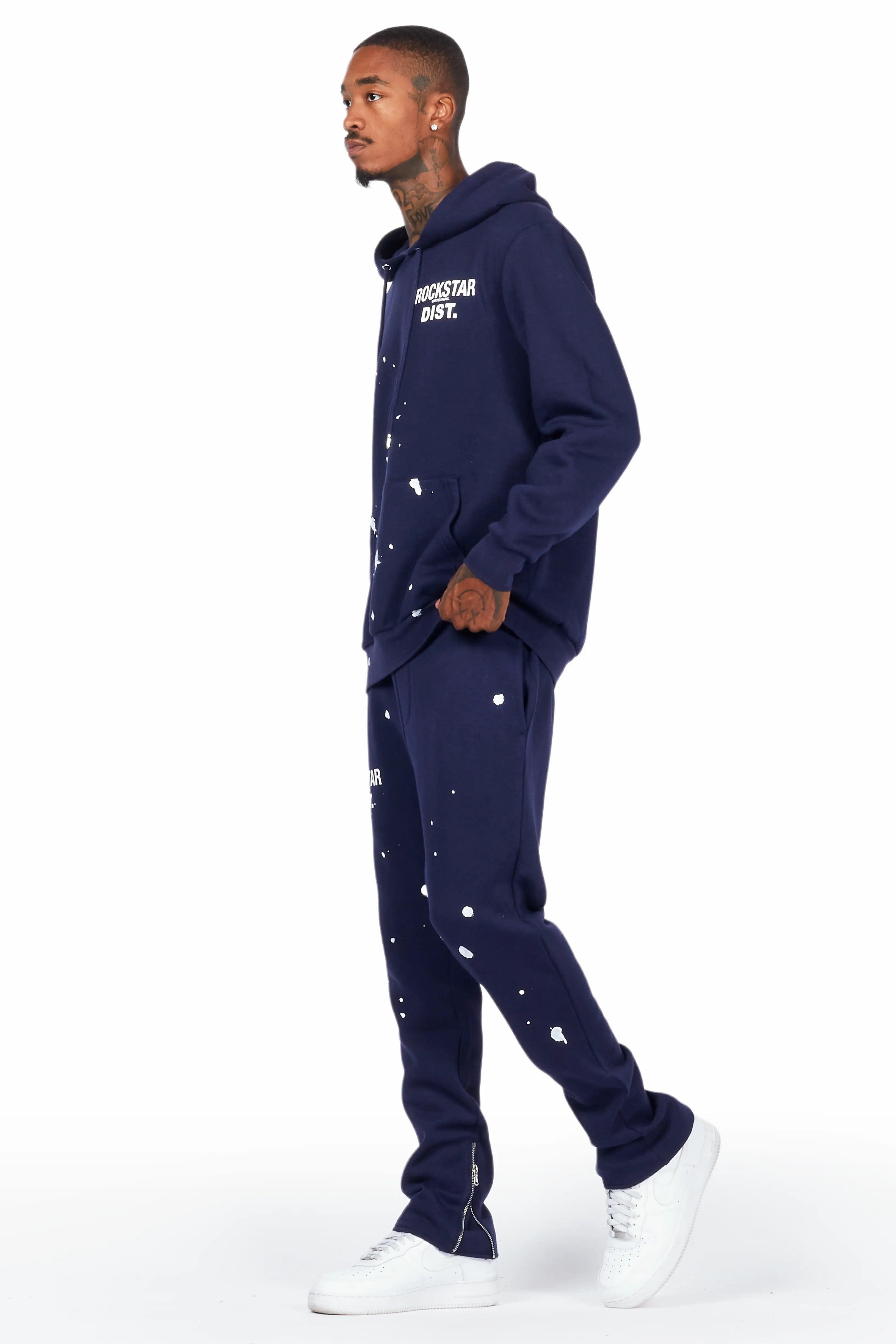 Raffer Navy Slim Fit Track Set Male Product Image