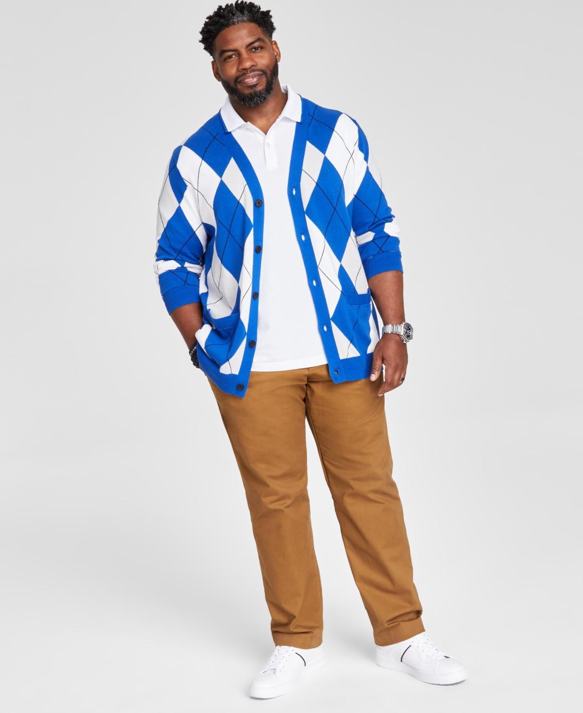 Club Room Mens Regular-Fit Argyle Cardigan, Created for Macys Product Image