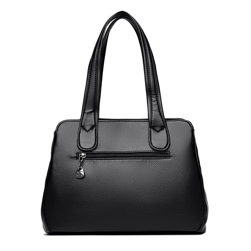 Faux Leather Tote Bag Product Image