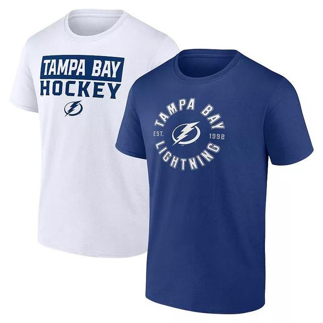 Mens Fanatics Branded Tampa Bay Lightning Serve T-Shirt Combo Pack Product Image