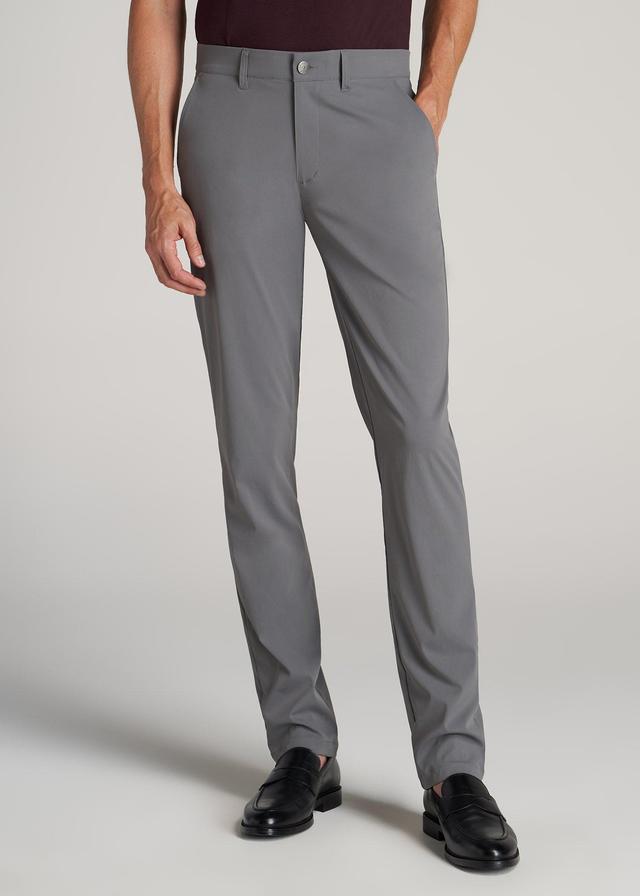 TAPERED FIT Traveler Chino Pants for Tall Men in Charcoal Male Product Image