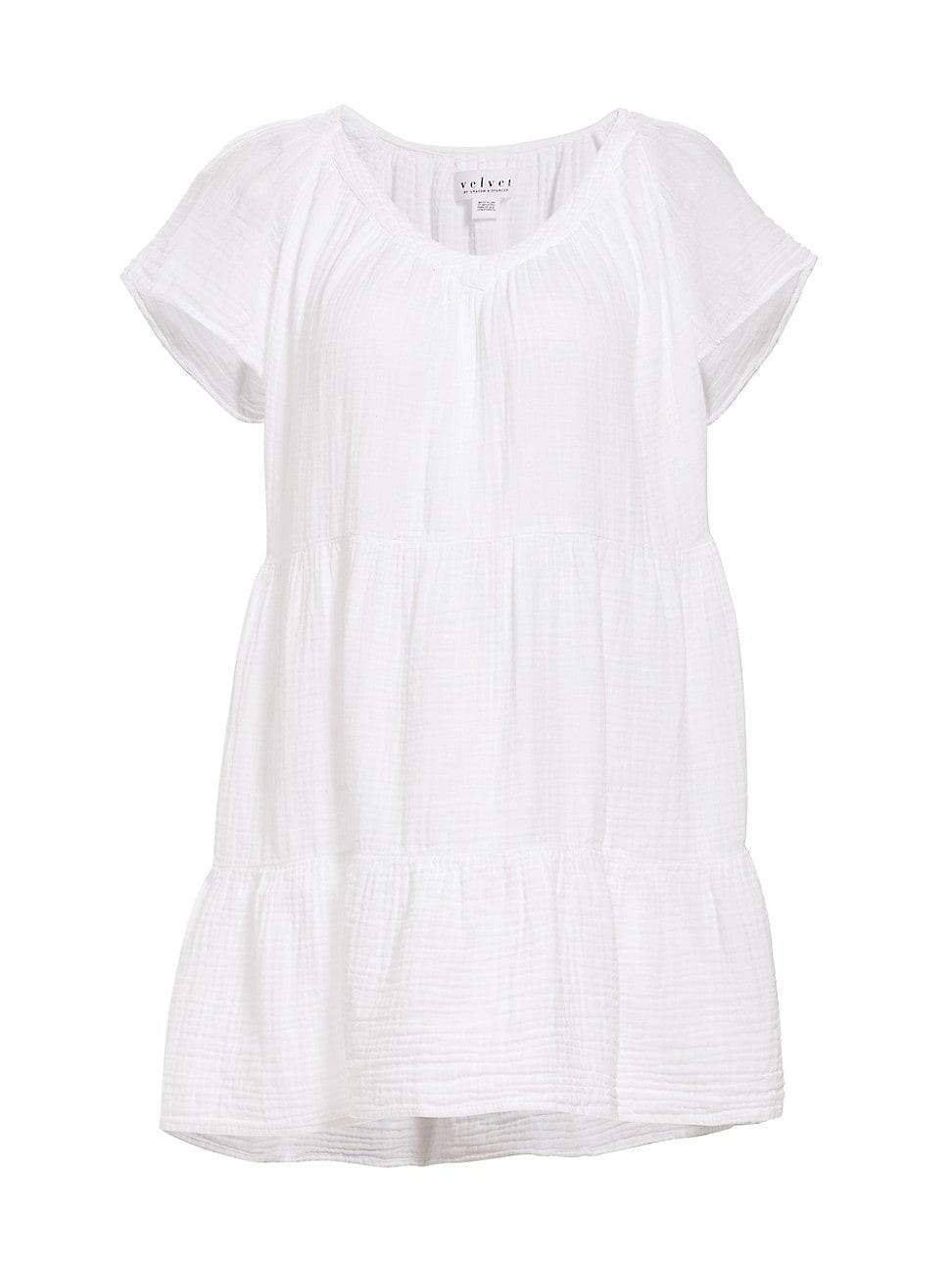 Womens Eleanor Gauze Tiered Minidress Product Image