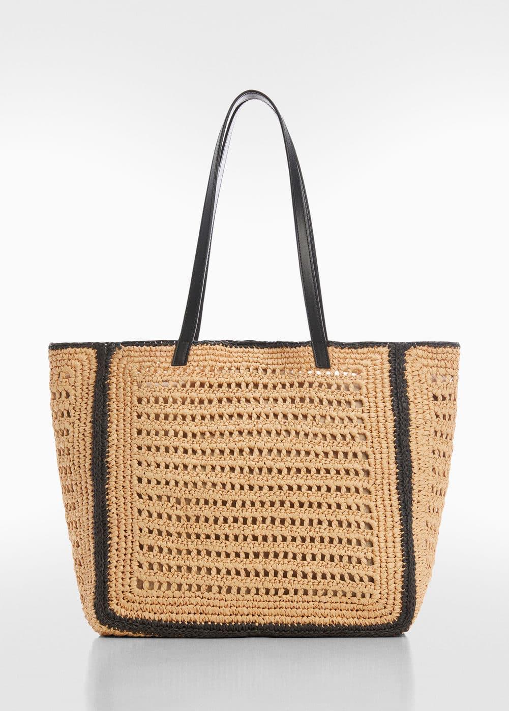 MANGO - Natural fiber shopper bag - One size - Women Product Image