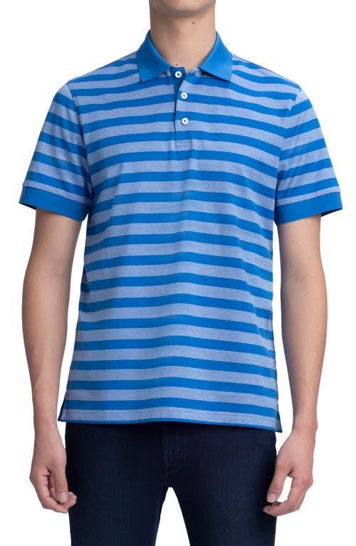 Bugatchi Stripe Mercerized Cotton Polo Product Image