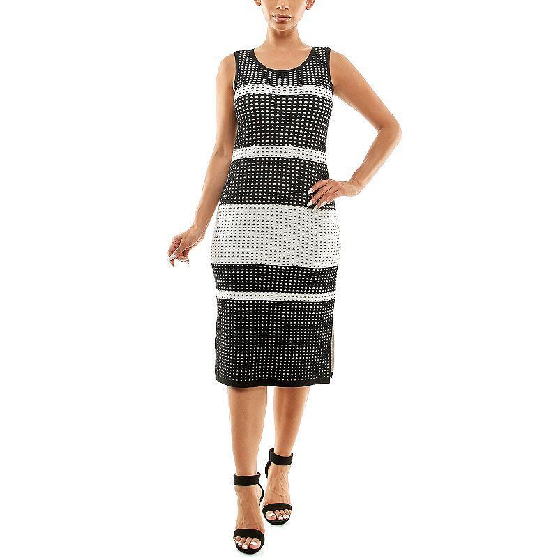 Womens Nina Leonard Midi Sweater Dress Oxford Product Image