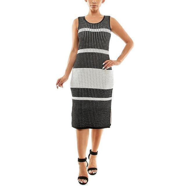 Womens Nina Leonard Midi Sweater Dress Oxford Product Image